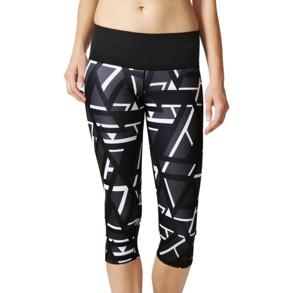Adidas WORKOUT HIGH RISE 3/4 Capri Women's tights Climalite Leggings Size M